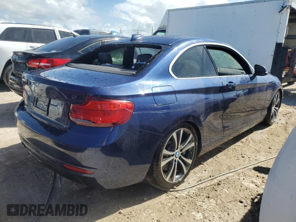 2018 BMW 2 Series 230i with VIN WBA2J1C5XJVB98643, listed as a Copart auction lot 77137724 with 0 mi miles and Non Repairable. Bid and sale history available at carsss.com. Image 3.