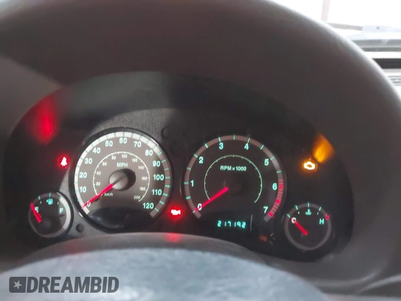 2005 Jeep Liberty Sport with VIN 1J4GL48K05W554186, listed as a IAAI auction lot 41747432 with 217,192 mi miles and . Bid and sale history available at carsss.com. Image 7.