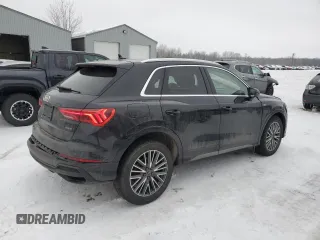 2022 Audi Q3 S line Premium Plus with VIN WA1EECF34N1018555, listed as a Copart auction lot 42917565 with 130,380 mi miles and Salvage title. Bid and sale history available at DreamBid. Image 3.