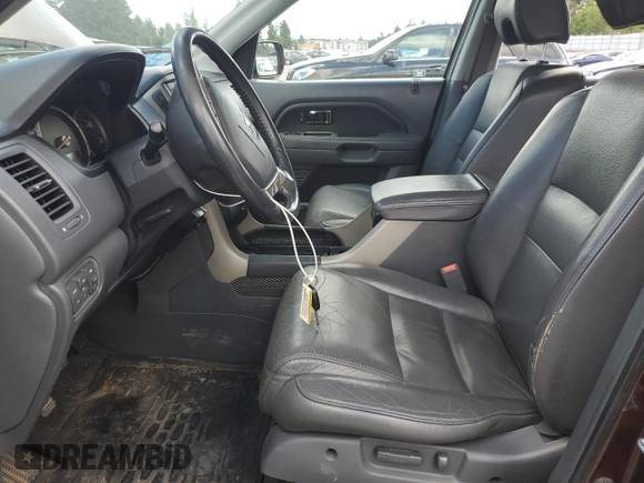 2008 Honda Pilot EX-L with VIN 5FNYF18578B022405, listed as a Copart auction lot 63423355 with 156,723 mi miles and Salvage title. Bid and sale history available at DreamBid. Image 7.