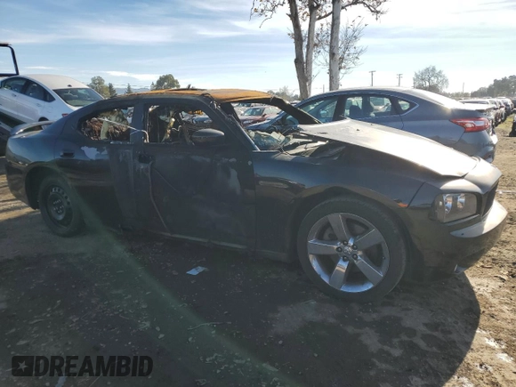 2009 Dodge Charger R/T with VIN 2B3LA53T99H553074, listed as a Copart auction lot 87439734 with 0 mi miles and Salvage Title. Bid and sale history available at carsss.com. Image 4.