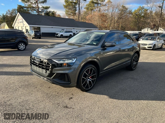 2019 Audi Q8 Premium Plus with VIN WA1EVAF13KD030516, listed as a Copart auction lot 83490714 with 100,199 mi miles and Clean Title. Bid and sale history available at carsss.com. Image 2.