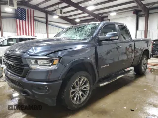 2020 Ram 1500 Laramie with VIN 1C6SRFDT1LN164314, listed as a Copart auction lot 56480675 with 127,573 mi miles and Salvage title. Bid and sale history available at DreamBid. Image 1.