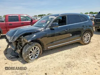 2014 Audi Q5 Premium Plus with VIN WA1LFAFP4EA036713, listed as a Copart auction lot 56910355 with 138,603 mi miles and Salvage title. Bid and sale history available at DreamBid. Image 1.