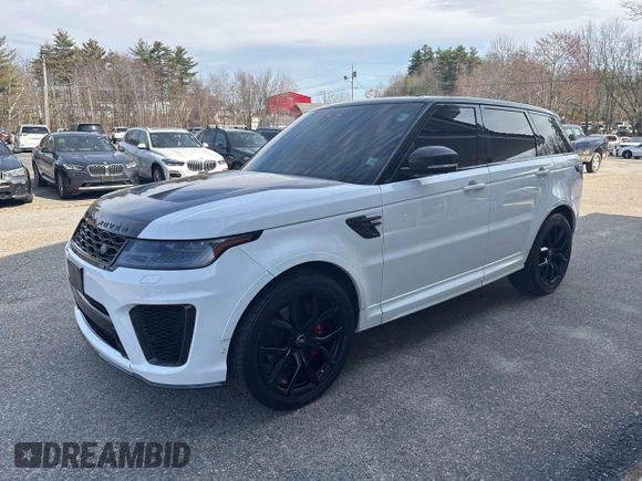 2018 Land Rover Range Rover Sport SVR with VIN SALWZ2SE7JA198973, listed as a IAAI auction lot 42021665 with 68,909 mi miles. Bid and sale history available at carsss.com. Image 2.