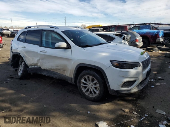 2021 Jeep Cherokee Latitude with VIN 1C4PJMCB4MD136078, listed as a Copart auction lot 43788135 with 78,256 mi miles and Salvage title. Bid and sale history available at DreamBid. Image 4.