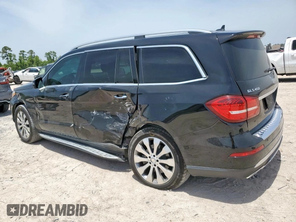 2017 Mercedes-Benz GLS 450 with VIN 4JGDF6EE2HA894088, listed as a Copart auction lot 57119545 with 106,212 mi miles and Salvage title. Bid and sale history available at DreamBid. Image 2.