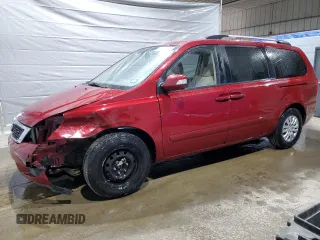 2012 Kia Sedona LX with VIN KNDMG4C71C6418257, listed as a Copart auction lot 49045125 with 65,836 mi miles and Salvage Title. Bid and sale history available at carsss.com. Image 1.