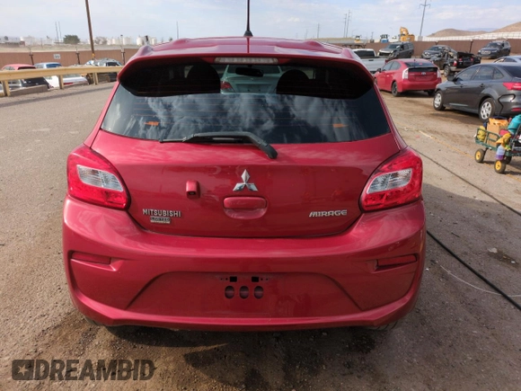 2019 Mitsubishi Mirage GT with VIN ML32A5HJ9KH015393, listed as a Copart auction lot 61653885 with 33,965 mi miles and Salvage title. Bid and sale history available at DreamBid. Image 6.