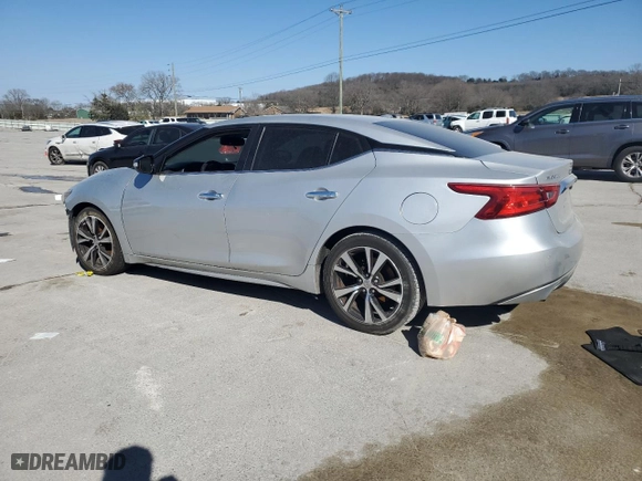 2017 Nissan Maxima SV with VIN 1N4AA6AP2HC445081, listed as a Copart auction lot 43559775 with 128,601 mi miles and Salvage Title. Bid and sale history available at carsss.com. Image 2.