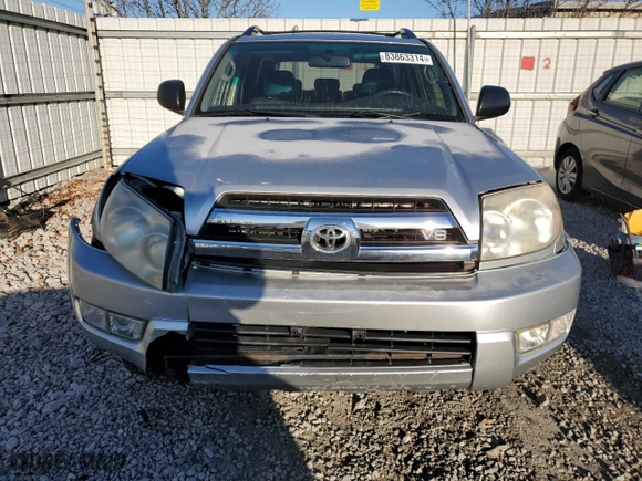 2005 Toyota 4Runner SR5 with VIN JTEBT14R450048649, listed as a Copart auction lot 83863314 with 251,320 mi miles and Salvage Title. Bid and sale history available at carsss.com. Image 5.