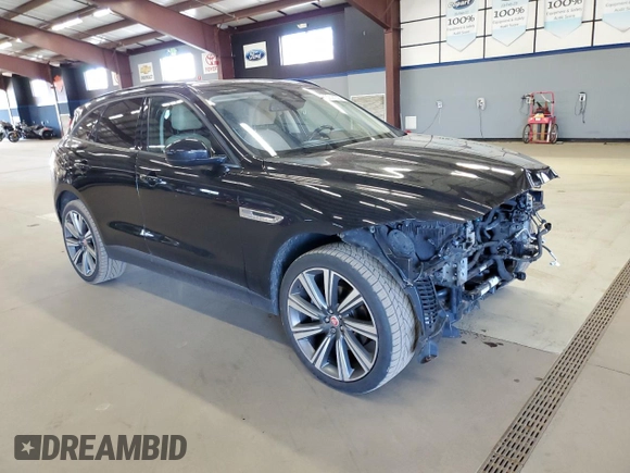 2017 Jaguar F-Pace 35t Premium with VIN SADCJ2BV5HA097625, listed as a Copart auction lot 52091325 with 88,614 mi miles and Salvage Title. Bid and sale history available at DreamBid. Image 4.