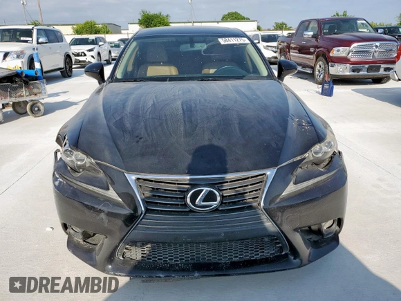 2014 Lexus IS 250 with VIN JTHBF1D27E5031814, listed as a Copart auction lot 58411275 with 134,491 mi miles and Salvage title. Bid and sale history available at DreamBid. Image 5.