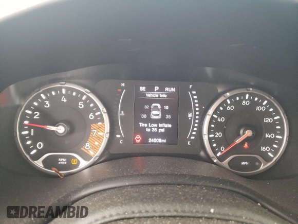 2021 Jeep Renegade Sport with VIN ZACNJCABXMPM22391, listed as a Copart auction lot 53554605 with 24,008 mi miles and Salvage title. Bid and sale history available at DreamBid. Image 9.