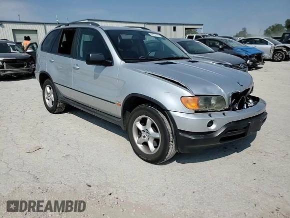 2003 BMW X5 3.0i with VIN 5UXFA53533LV91034, listed as a Copart auction lot 69153124 with 204,415 mi miles and Salvage Title. Bid and sale history available at carsss.com. Image 12.