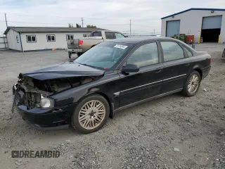 2002 Volvo S80 with VIN YV1TS91D121272934, listed as a Copart auction lot 75724364 with 0 mi miles and Salvage Title. Bid and sale history available at carsss.com. Image 1.