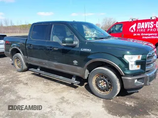 2015 Ford F-150 XLT with VIN 1FTEW1EGXFFC82332, listed as a IAAI auction lot 41922481 with 127,656 mi miles. Bid and sale history available at carsss.com. Image 1.