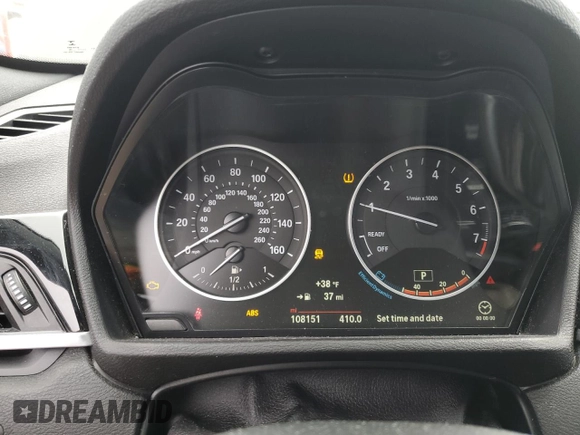 2016 BMW X1 xDrive28i with VIN WBXHT3C32G5E53556, listed as a Copart auction lot 47563005 with 108,151 mi miles and Salvage Title. Bid and sale history available at carsss.com. Image 9.
