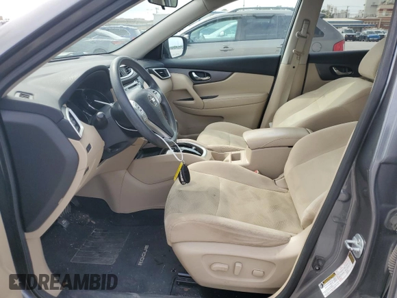 2016 Nissan Rogue S with VIN 5N1AT2MNXGC824329, listed as a Copart auction lot 54389435 with 120,464 mi miles and Salvage Title. Bid and sale history available at DreamBid. Image 7.