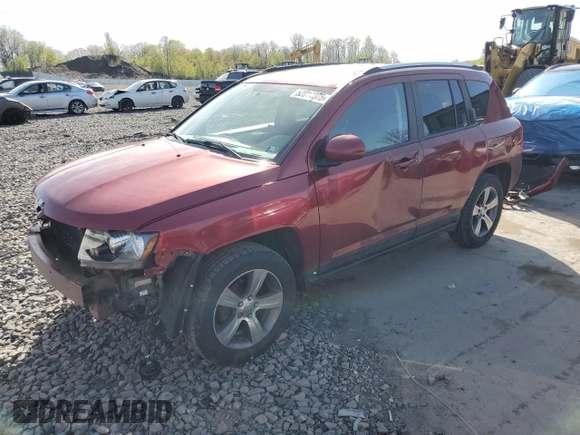 2016 Jeep Compass High Altitude Edition with VIN 1C4NJDEB0GD729476, listed as a Copart auction lot 52014075 with 144,978 mi miles and Salvage Title. Bid and sale history available at carsss.com. Image 1.