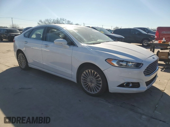 2016 Ford Fusion Titanium with VIN 3FA6P0K98GR208001, listed as a Copart auction lot 86932254 with Not Provided miles and Salvage Title. Bid and sale history available at DreamBid. Image 4.
