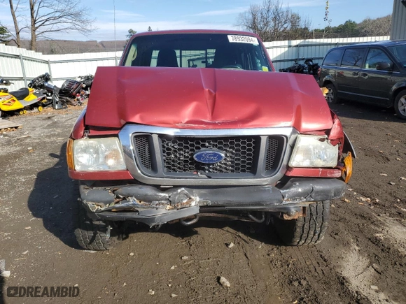 2004 Ford Ranger XL Fleet with VIN 1FTZR45E24PB56563, listed as a Copart auction lot 78932094 with 178,996 mi miles and Salvage Title. Bid and sale history available at carsss.com. Image 5.
