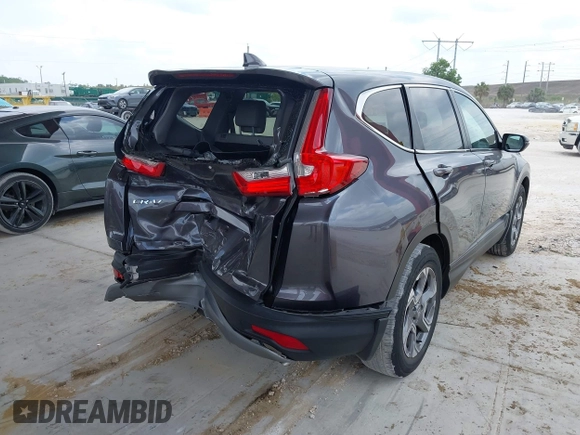 2019 Honda CR-V EX-L with VIN 2HKRW1H89KH514862, listed as a IAAI auction lot 42055663 with 20,429 mi miles. Bid and sale history available at carsss.com. Image 4.
