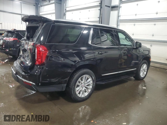 2021 GMC Yukon SLT with VIN 1GKS2BKD1MR454343, listed as a Copart auction lot 86071724 with 47,199 mi miles and Salvage Title. Bid and sale history available at carsss.com. Image 3.