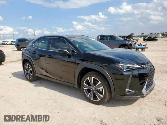 2024 Lexus UX 250h with VIN JTHX6JBH8R2172668, listed as a Copart auction lot 58179335 with 12,581 mi miles and Salvage title. Bid and sale history available at DreamBid. Image 4.