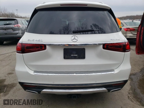 2020 Mercedes-Benz GLS with VIN 4JGFF5KE0LA132488, listed as a Copart auction lot 44038603 with 39,666 mi miles. Bid and sale history available at carsss.com. Image 6.