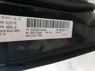 2012 Dodge Charger SE with VIN 2C3CDXBG7CH301681, listed as a Copart auction lot 46848775 with 154,340 mi miles and Salvage Title. Bid and sale history available at carsss.com. Image 14.