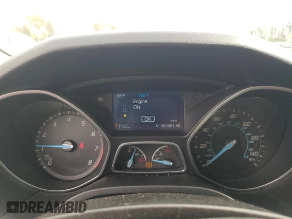 2014 Ford Focus SE with VIN 1FADP3K2XEL249284, listed as a Copart auction lot 51098765 with 66,684 mi miles and Salvage Title. Bid and sale history available at carsss.com. Image 9.