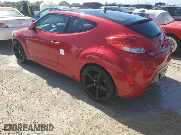 2012 Hyundai Veloster w/Gray Int with VIN KMHTC6AD6CU041458, listed as a Copart auction lot 75748714 with Not provided miles and Non repairable. Bid and sale history available at DreamBid. Image 2.