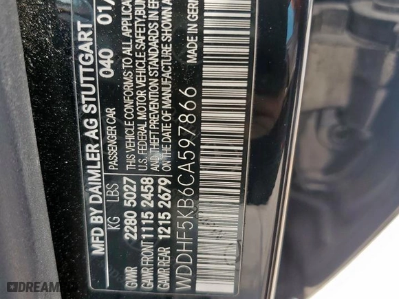 2012 Mercedes-Benz E-Class E 350 Luxury with VIN WDDHF5KB6CA597866, listed as a Copart auction lot 52973525 with 90,397 mi miles and Salvage Title. Bid and sale history available at carsss.com. Image 12.