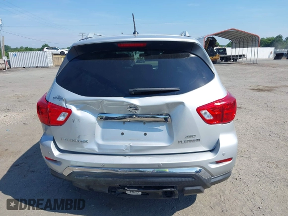 2018 Nissan Pathfinder SL with VIN 5N1DR2MMXJC631379, listed as a IAAI auction lot 42585871 with 92,610 mi miles and . Bid and sale history available at DreamBid. Image 16.