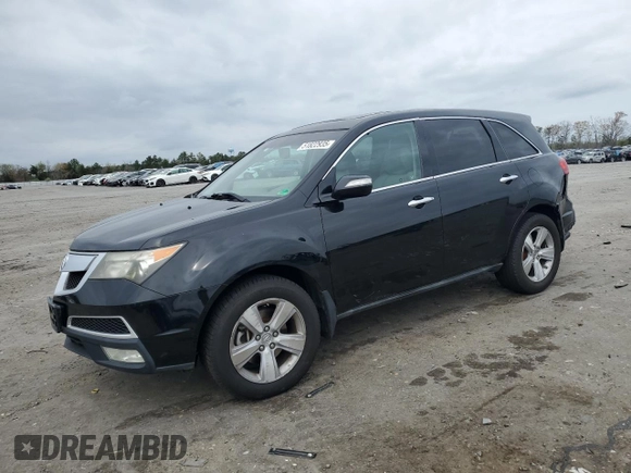 2010 Acura MDX with VIN 2HNYD2H27AH504075, listed as a Copart auction lot 51822935 with 174,471 mi miles and Salvage Title. Bid and sale history available at carsss.com. Image 1.