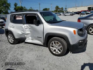 2017 Jeep Renegade Latitude z VIN ZACCJABB6HPG20999, wystawiony jako Copart lot #60428515 z przebiegiem 58 629 mil mil oraz Szkoda całkowita • Salvage title. Historia ofert i sprzedaży dostępna na DreamBid. Obrazek 4.