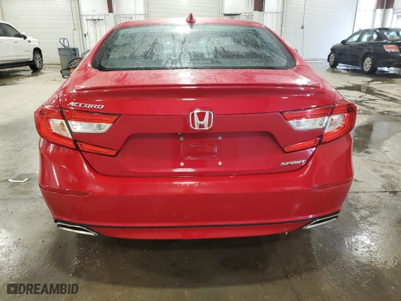 2018 Honda Accord Sedan Sport 1.5T with VIN 1HGCV1F32JA135550, listed as a Copart auction lot 45342375 with 63,652 mi miles and Salvage Title. Bid and sale history available at carsss.com. Image 6.