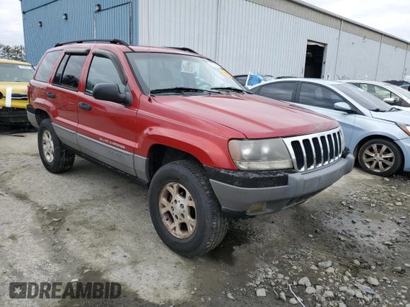 2002 Jeep Grand Cherokee with VIN 1J8GX38S92C176329, listed as a Copart auction lot 47885635 with 154,167 mi miles and Salvage title. Bid and sale history available at DreamBid. Image 4.