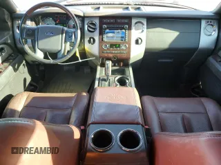 2013 Ford Expedition EL XLT with VIN 1FMJK1J52DEF55860, listed as a Copart auction lot 81177034 with 198,051 mi miles and Salvage Title. Bid and sale history available at carsss.com. Image 8.