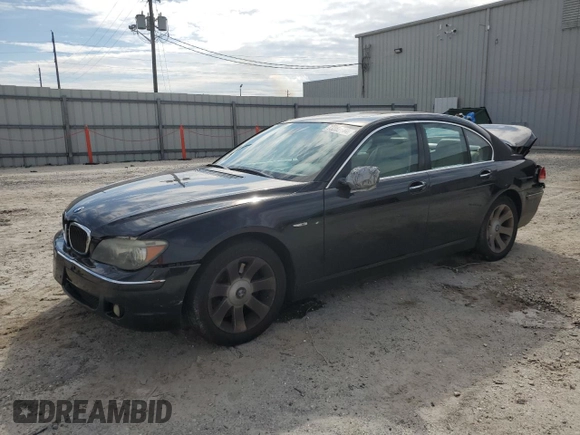 2008 BMW 7 Series 750i with VIN WBAHL83548DT11870, listed as a Copart auction lot 73282444 with Not Provided miles and Salvage Title. Bid and sale history available at DreamBid. Image 1.