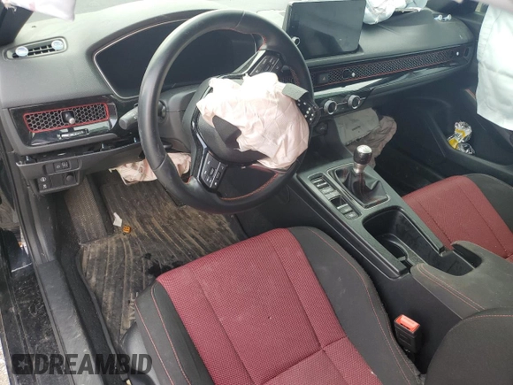 2022 Honda Civic Si with VIN 2HGFE1E55NH473130, listed as a Copart auction lot 46114755 with 34,367 mi miles and Salvage Title. Bid and sale history available at DreamBid. Image 8.