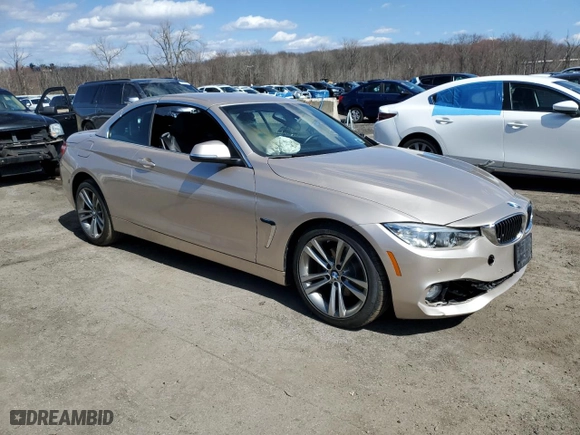 2016 BMW 4 Series 428i xDrive with VIN WBA3T1C57GP823122, listed as a Copart auction lot 50023725 with 0 mi miles and Salvage Title. Bid and sale history available at carsss.com. Image 4.