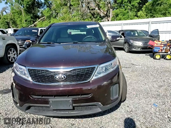 2015 Kia Sorento LX with VIN 5XYKT3A6XFG640952, listed as a Copart auction lot 53365165 with 126,266 mi miles and Salvage Title. Bid and sale history available at carsss.com. Image 12.