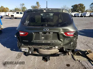 2013 Infiniti JX35 with VIN 5N1AL0MN2DC301547, listed as a Copart auction lot 75931014 with 134,695 mi miles and Salvage Title. Bid and sale history available at carsss.com. Image 6.