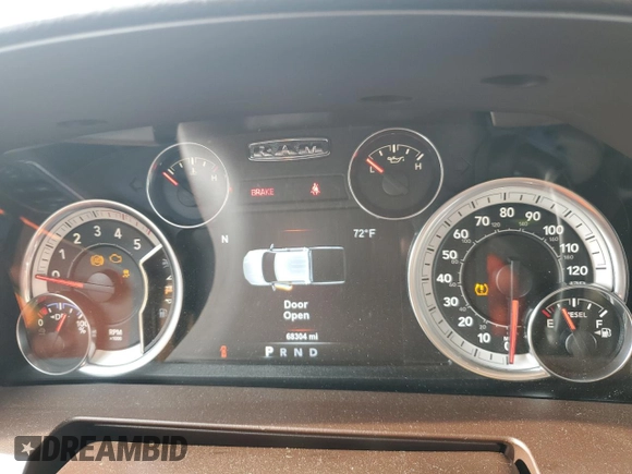 2017 Ram 2500 Laramie with VIN 3C6UR5FL6HG781174, listed as a Copart auction lot 43960375 with 68,304 mi miles and Salvage Title. Bid and sale history available at carsss.com. Image 9.