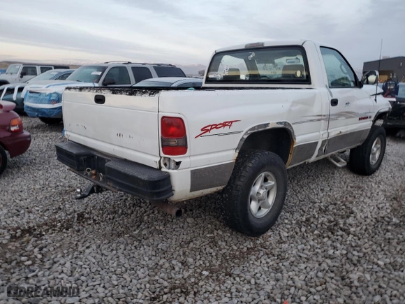 1997 Dodge Ram 1500 with VIN 1B7HF16Y9VJ507503, listed as a Copart auction lot 85145164 with 183,045 mi miles and Salvage Title. Bid and sale history available at carsss.com. Image 3.