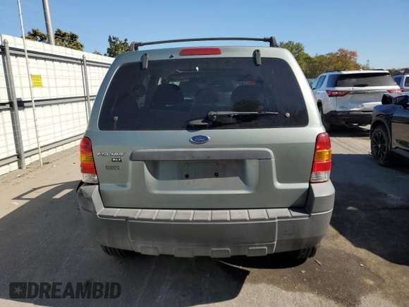 2006 Ford Escape XLT with VIN 1FMYU03Z16KB00067, listed as a Copart auction lot 75921424 with 0 mi miles and Salvage Title. Bid and sale history available at carsss.com. Image 6.