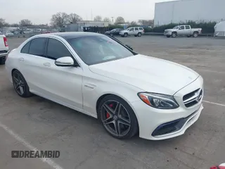 2016 Mercedes-Benz C 63 S AMG with VIN 55SWF8HBXGU105653, listed as a IAAI auction lot 41779475 with 86,533 mi miles and . Bid and sale history available at DreamBid. Image 1.