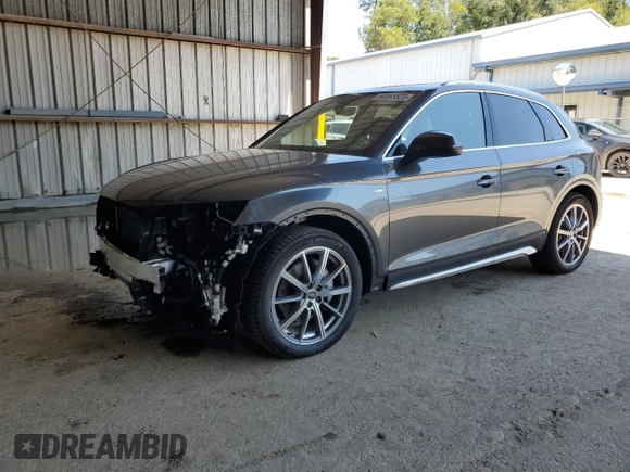 2023 Audi Q5 S line Premium Plus with VIN WA1E2AFY1P2056508, listed as a Copart auction lot 64945523 with 5,277 mi miles and . Bid and sale history available at DreamBid. Image 1.